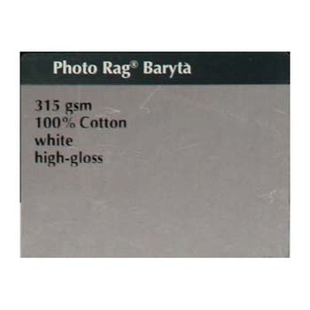 PAPEL HAHNEMUEHLE PHOTO RAG BARYTA 315 GR 17X12 MTS