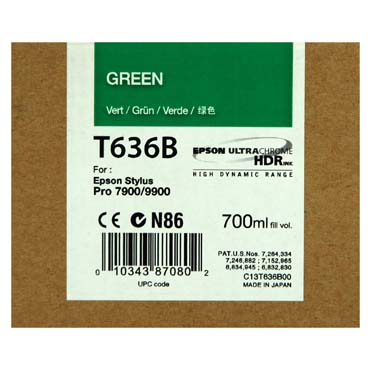 TINTA EPSON T636B 700 ML VERDE PARA 9900-7900