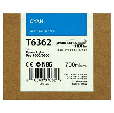 TINTA EPSON T6362 700 ML CIAN PARA 9900-7900-7890