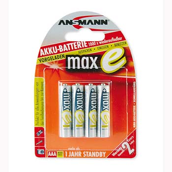 PILA RECARGABLE ANSMANN R3 800 MAH (X4) MAX-E