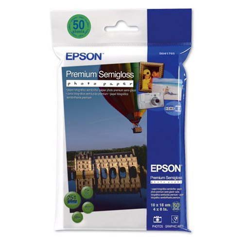 PAPEL EPSON 10X15 50H PREMIUM SEMIGLOSS 250 GR