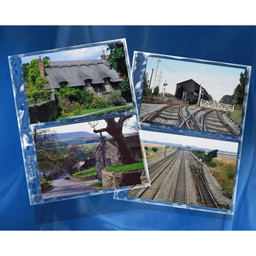 HOJAS CLEAR-FILE 37-B (100H) 4 FOTOS 13X18 (5X7) TRANSPARENT