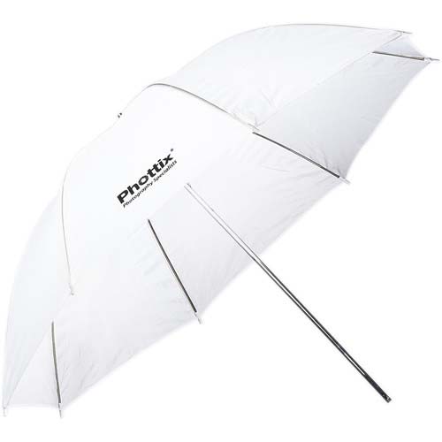 PARAGUAS PHOTTIX 84 CM BLANCO/DIFUSOR
