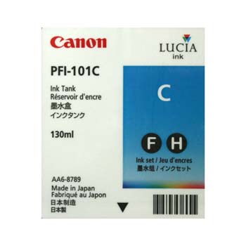 TINTA CANON PFI-101C 130 ML P/IPF5100 - IPF6100 - IPF5000