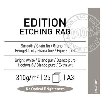 PAPEL CANSON EDITION ETCHING RAG A3 25H 310 GR