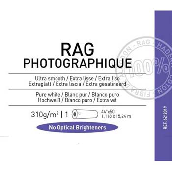 PAPEL CANSON RAG PHOTOGRAPHIQUE 44 X15 MTS 310 GR