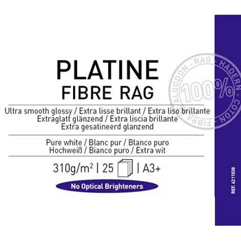 PAPEL CANSON PLATINE FIBRE RAG A3+ 25H 310 GR