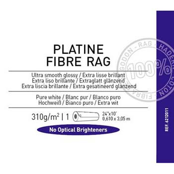 PAPEL CANSON PLATINE FIBRE RAG 24 X3 MTS 310 GR