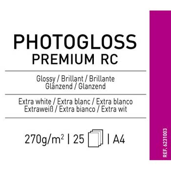 PAPEL CANSON PHOTO GLOSS PREMIUM RC A4 25H 270 GR