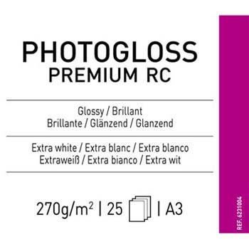 PAPEL CANSON PHOTO GLOSS PREMIUM RC A3 25H 270 GR