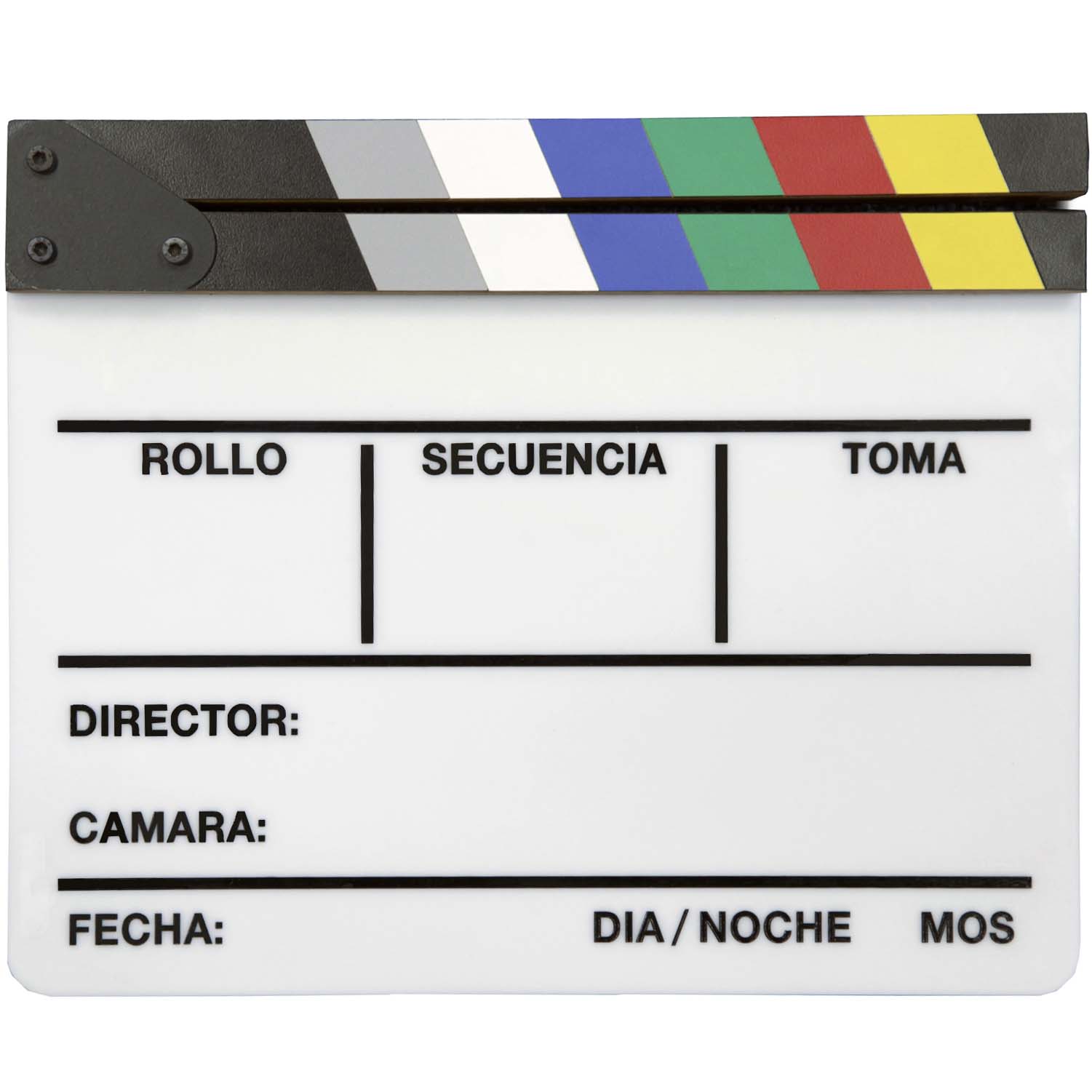 CLAQUETA DE CINE PLASTICO BLANCA