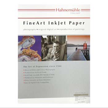 PAPEL HAHNEMUEHLE FINEART PERL 285 GR A3+ 25H