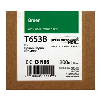 TINTA EPSON T653B 200 ML VERDE PARA 4900