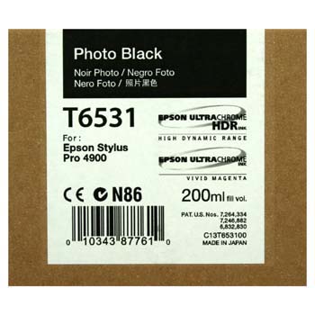 TINTA EPSON T6531 200 ML NEGRO PHOTO PARA 4900