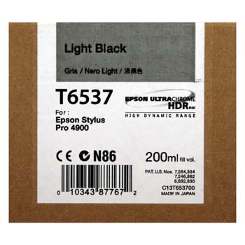 TINTA EPSON T6537 200 ML GRIS PARA 4900