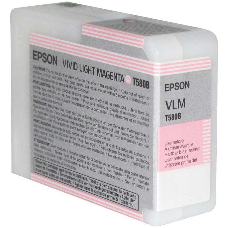 TINTA EPSON T580B VIVID LIGHT MAGENTA PARA PRO-3880 80 ml