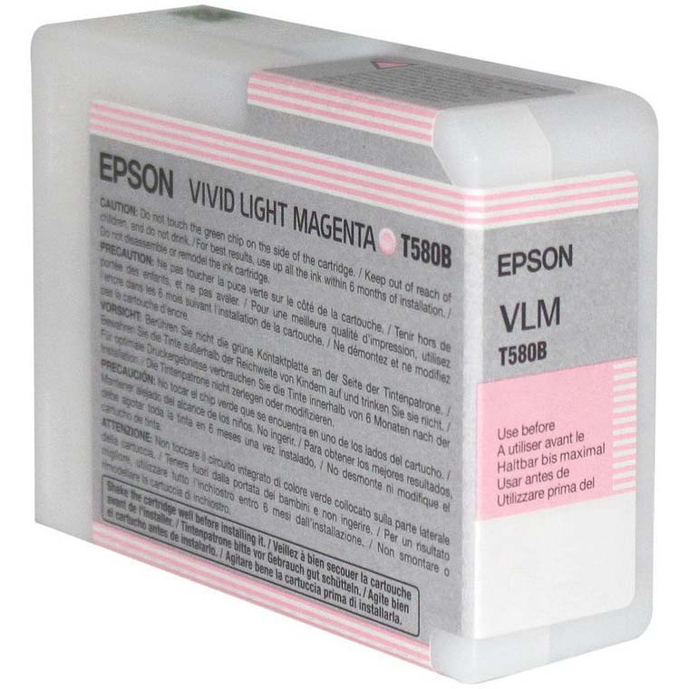TINTA EPSON T580B VIVID LIGHT MAGENTA PARA PRO-3880 80 ML