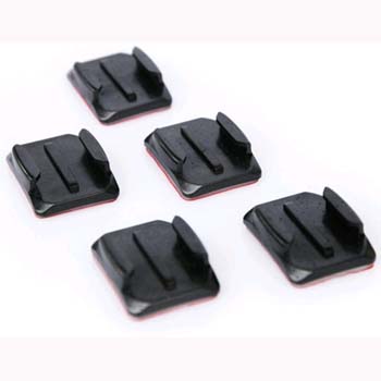 JUEGO GOPRO 5 BASES CURVADAS ADHESIVAS