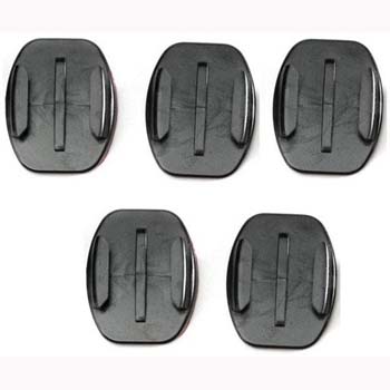 JUEGO GOPRO 5 BASES PLANAS ADHESIVAS
