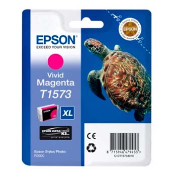 TINTA EPSON T1573 VIVID MAGENTA PARA R3000 25.9 ML