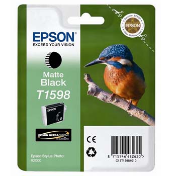 TINTA EPSON T1598 NEGRO MATE PARA R2000 17 ML