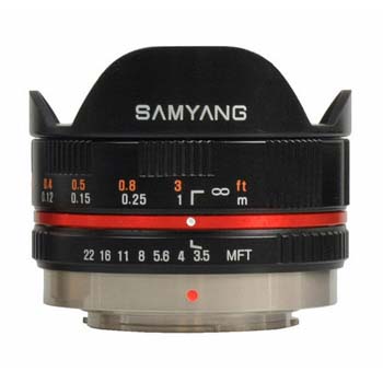 OBJETIVO SAMYANG 7.5/3.5 MFT FISHEYE (NEGRO)