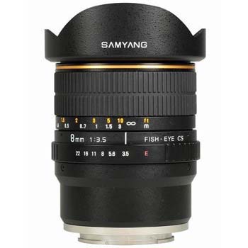 OBJETIVO SAMYANG 8/3.5 FT (CUATRO TERCIOS)