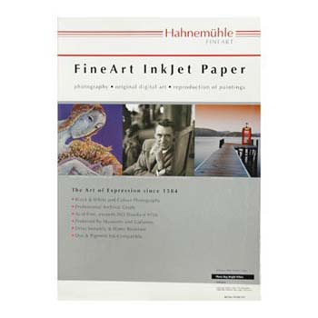 PAPEL HAHNEMUEHLE PHOTO RAG BRIGHT WHITE 310 GR A3+ 25H