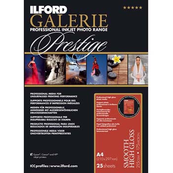 PAPEL ILFORD A3+ 25H GALERIE HIGH GLOSS 215 GR
