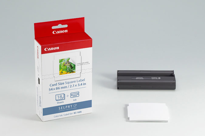 KIT DE IMPRESION CANON KC-18IS P/CP-900 (ETIQUETA CUADRADA)