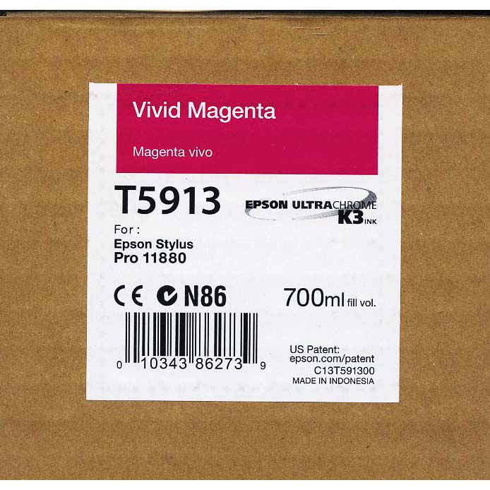 TINTA EPSON T5913 VIVID MAGENTA 700 ML PARA 11880