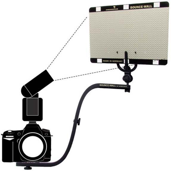 BRAZO SUNBOUNCE WALL-SET KIT C/REFLECTOR A4 SILVER  BWS-B410