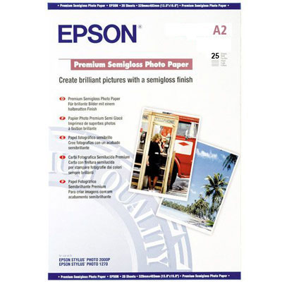 PAPEL EPSON A2 25H PREMIUM SEMIGLOSS PH PAPER 250 GR