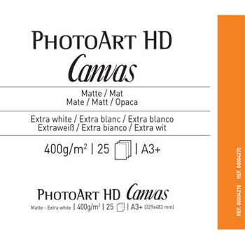 PAPEL CANSON PHOTO ART HD CANVAS A3+ 25H 400G MATTE