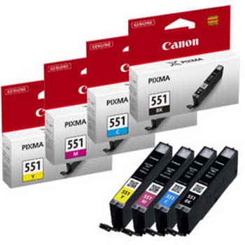 TINTA CANON CLI-551 MULTIPACK 7 ML (C-M-Y-BK)