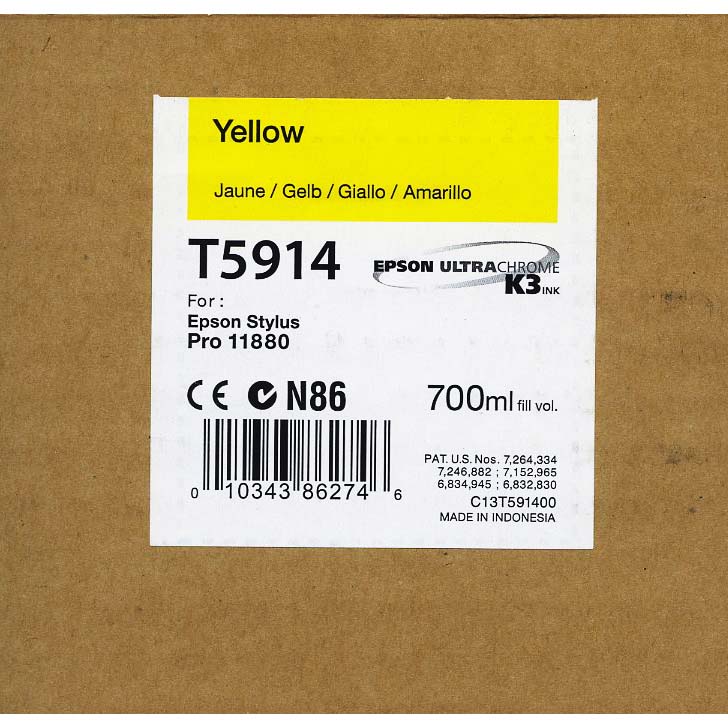 TINTA EPSON T5914 AMARILLO 700 ML PARA 11880