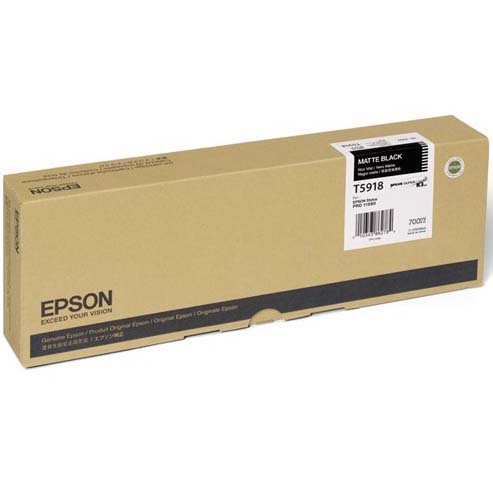 TINTA EPSON T5918 NEGRO MATE 700 ML PARA 11880