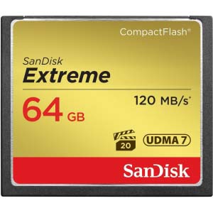 TARJETA CF 64 G SANDISK EXTREME (120 MB/S  800X) SANDISK 