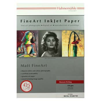 PAPEL HAHNEMUEHLE MUSEUM ETCHING 350 GRM 17 X12 MTS