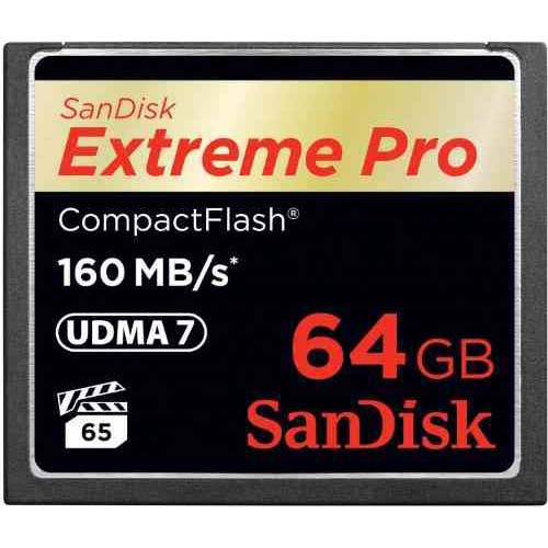 TARJETA CF 64 G SANDISK EXTREME PRO (160M/SG 1067X) VPG65