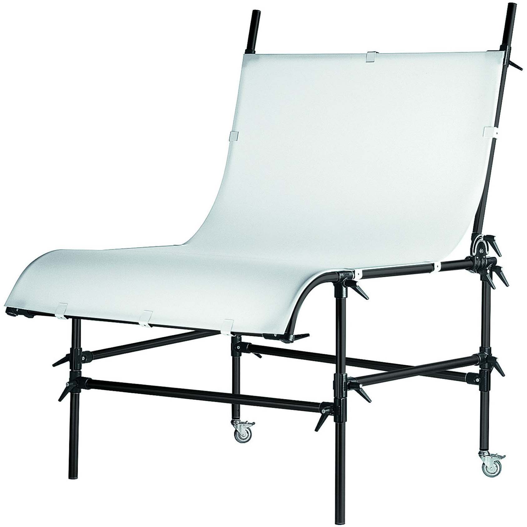 MESA DE BODEGON MANFROTTO 220B NEGRA 122X200 CM