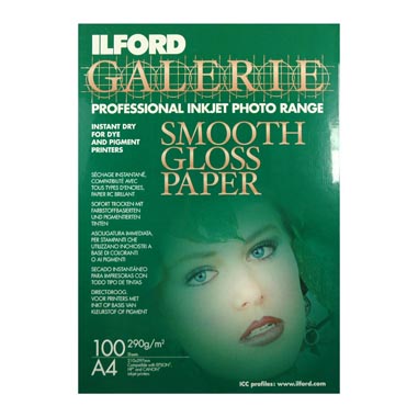 PAPEL ILFORD A4 100H GALERIE SMOOTH GLOSS 310 GR ILFORD 