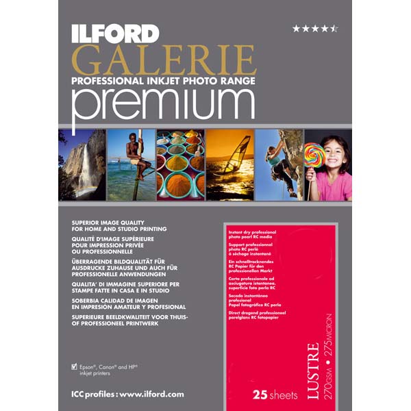 PAPEL ILFORD A3 25H PREMIUM LUSTRE 270 GR