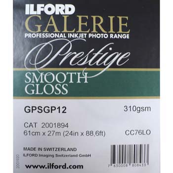 PAPEL ILFORD 44\'X27 MT GALERIE PRESTIGE SMOOTH GLOSS 310 GRM