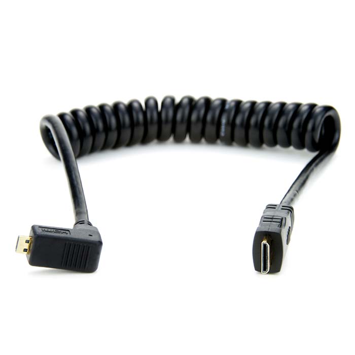 CABLE ATOMOS ACODADO 30-45 CM MICRO HDMI A MINI HDMI