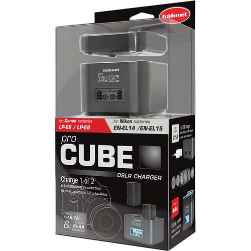 CARGADOR HAHNEL PROCUBE DUAL CANON/NIKON HAHNEL 