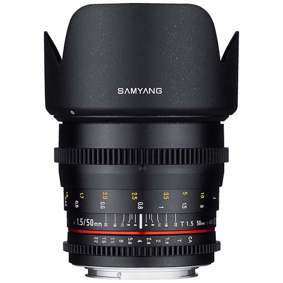 OBJETIVO SAMYANG 50 T1.5 SONY E V-DSLR ED AS IF UMC SAMYANG 