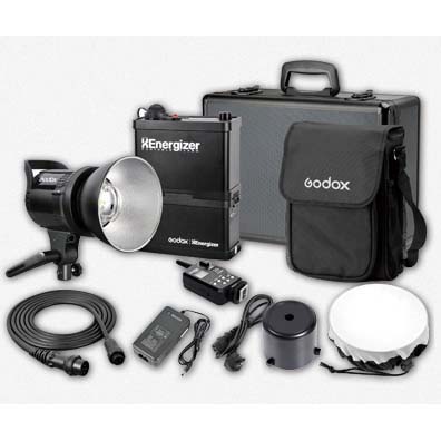 FLASH GODOX PORTATIL RS400P CON BATERIA Y CARGADOR GODOX 