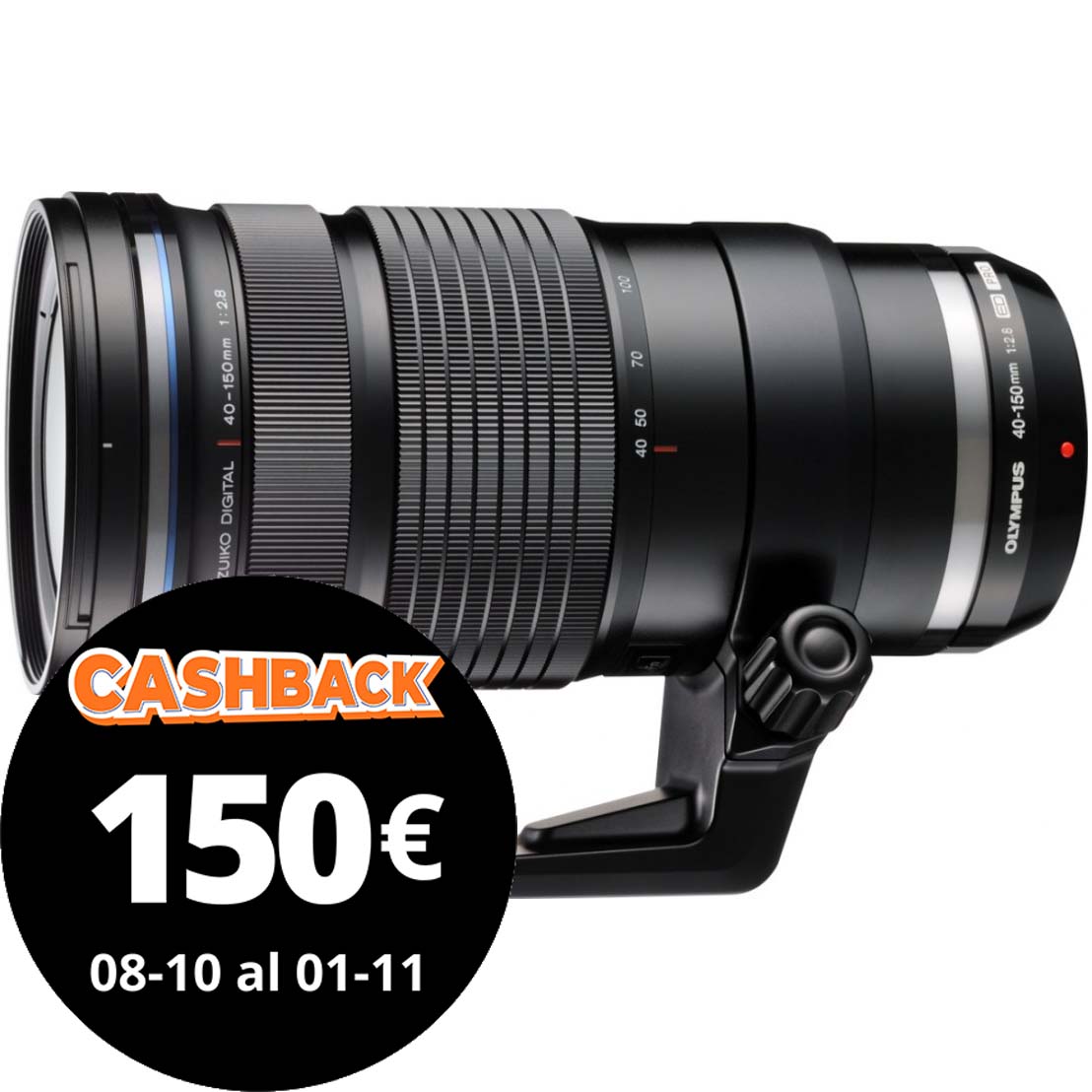 OBJETIVO OM SYSTEM AF 40-150/2.8 PRO MFT (NEGRO)