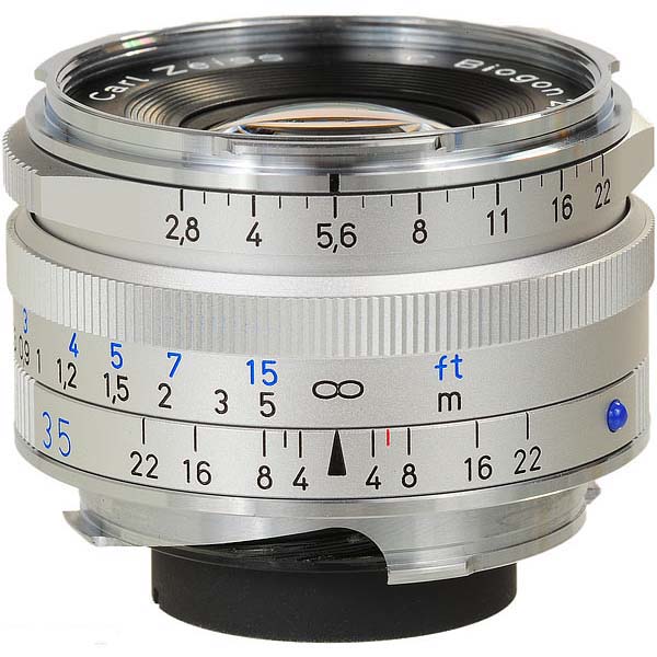 OBJETIVO ZEISS 35/2.8 C BIOGON ZM PLATA